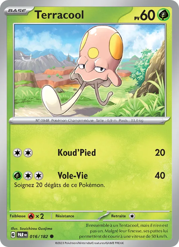 Carte Pokémon Terracool de l'extension Faille Paradoxe