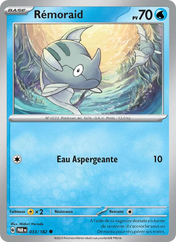 Carte Pokémon Rémoraid de l'extension Faille Paradoxe