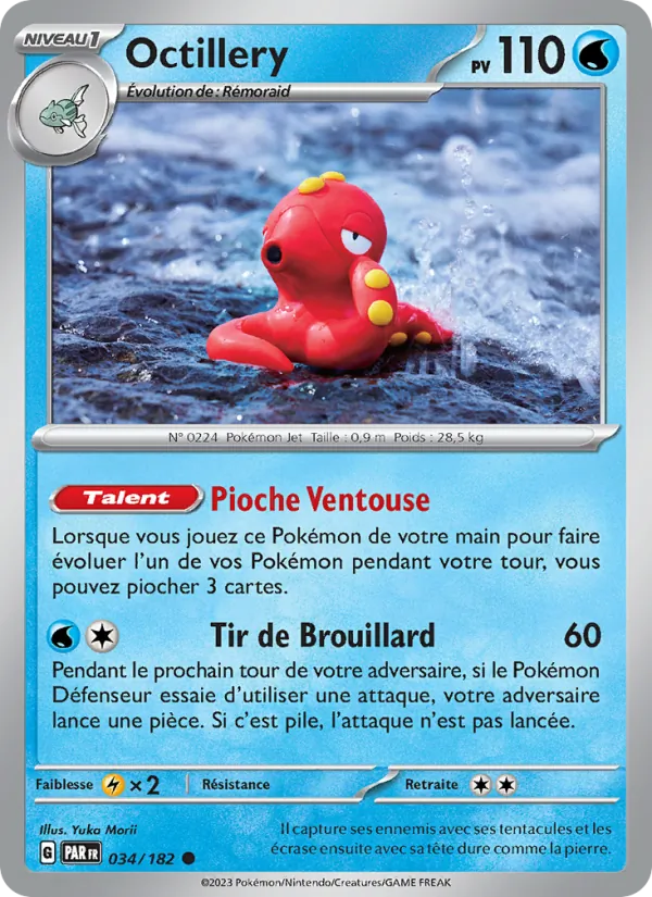Carte Pokémon Octillery de l'extension Faille Paradoxe