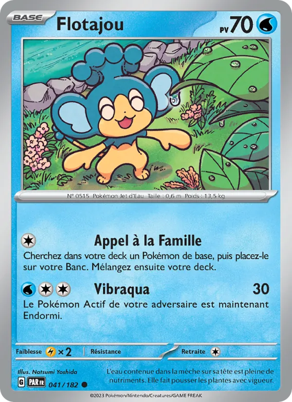 Carte Pokémon Flotajou de l'extension Faille Paradoxe