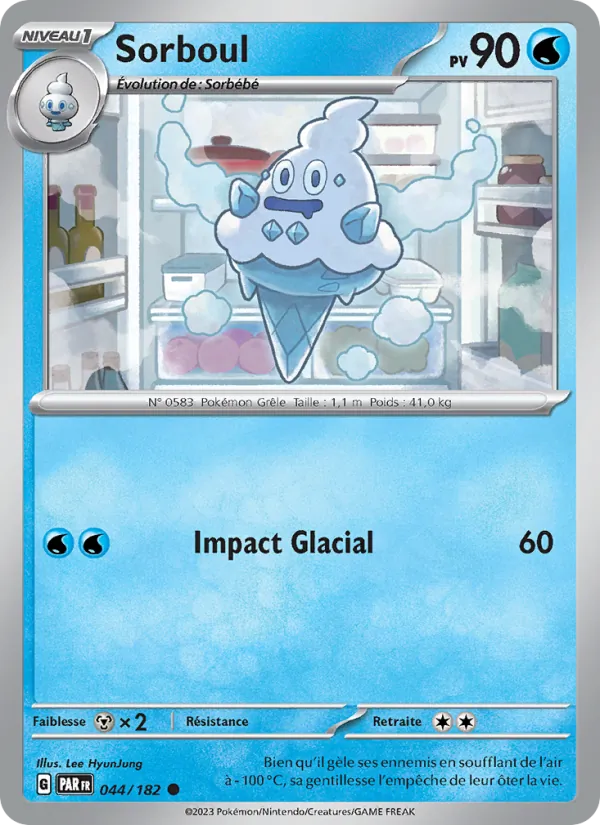Carte Pokémon Sorboul de l'extension Faille Paradoxe