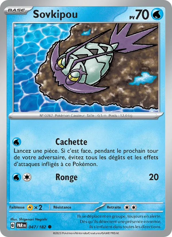 Carte Pokémon Sovkipou de l'extension Faille Paradoxe
