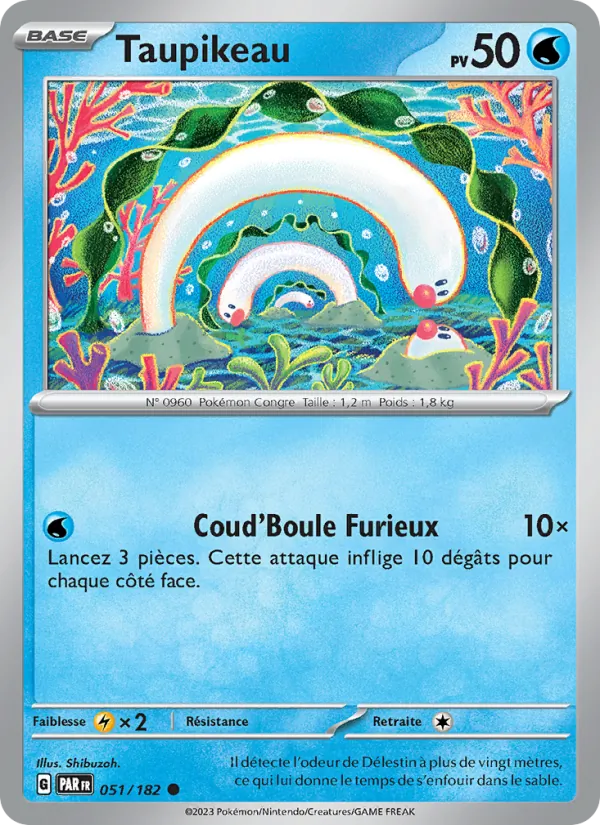 Carte Pokémon Taupikeau de l'extension Faille Paradoxe