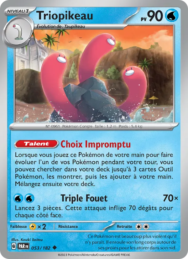 Carte Pokémon Triopikeau de l'extension Faille Paradoxe