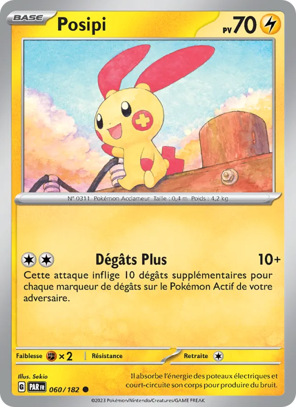 Carte Pokémon Posipi de l'extension Faille Paradoxe