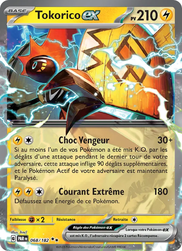 Carte Pokémon Tokorico-ex de l'extension Faille Paradoxe