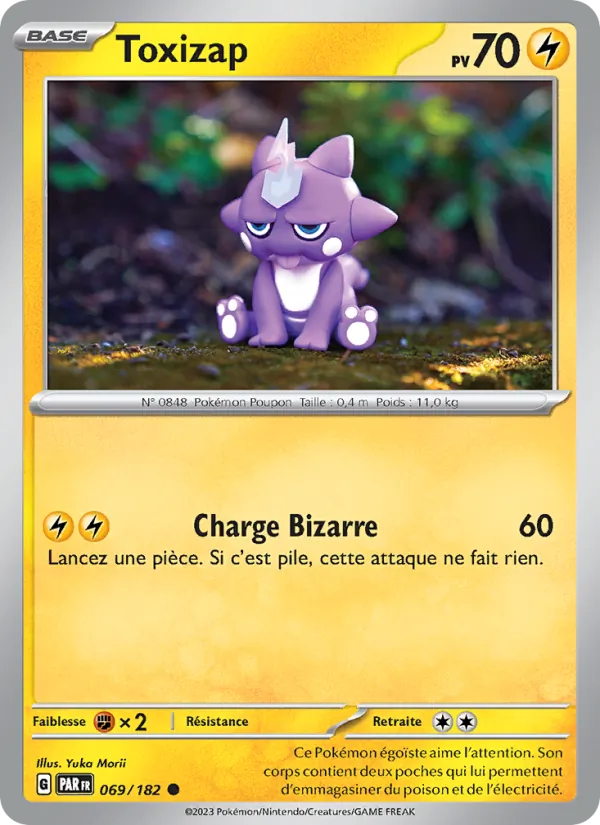 Carte Pokémon Toxizap de l'extension Faille Paradoxe
