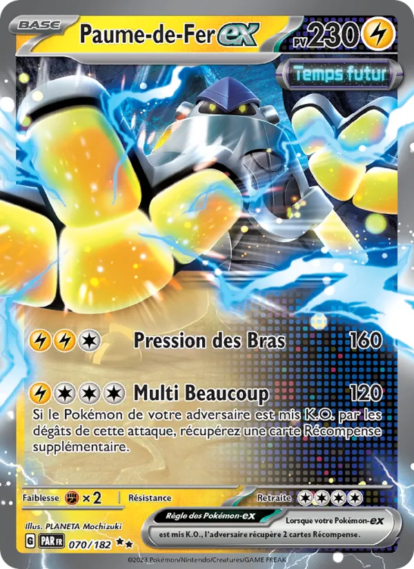 Carte Pokémon Paume-de-Fer-ex de l'extension Faille Paradoxe