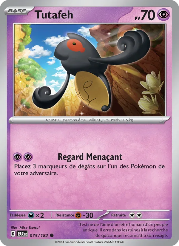 Carte Pokémon Tutafeh de l'extension Faille Paradoxe