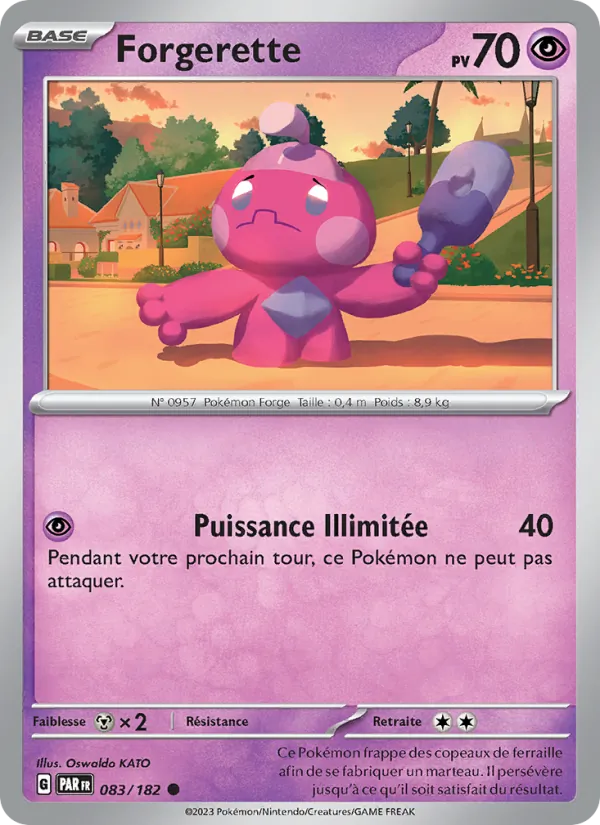 Carte Pokémon Forgerette de l'extension Faille Paradoxe