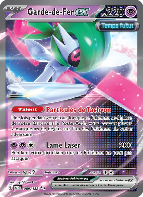 Carte Pokémon Garde-de-Fer-ex de l'extension Faille Paradoxe