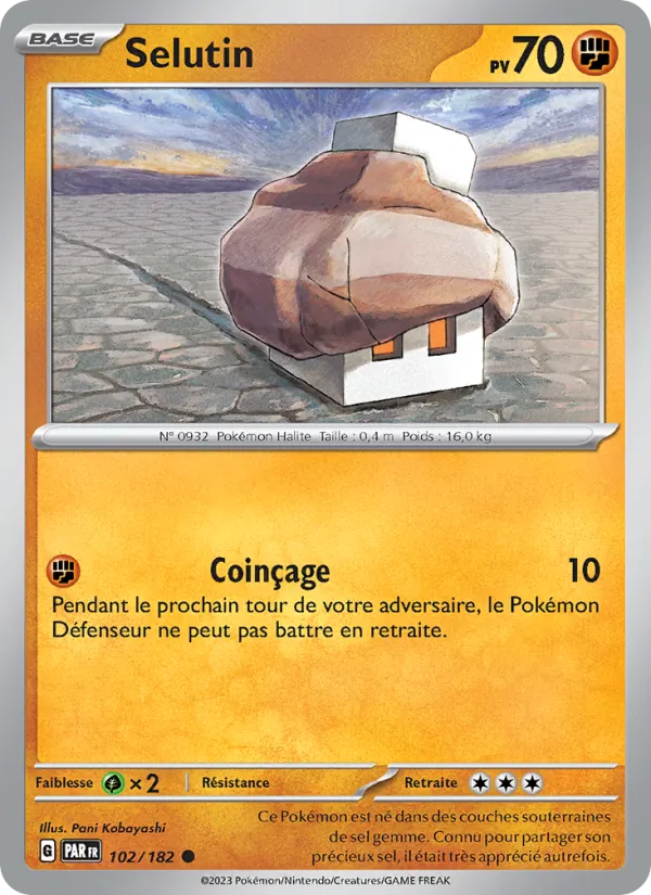 Carte Pokémon Selutin de l'extension Faille Paradoxe