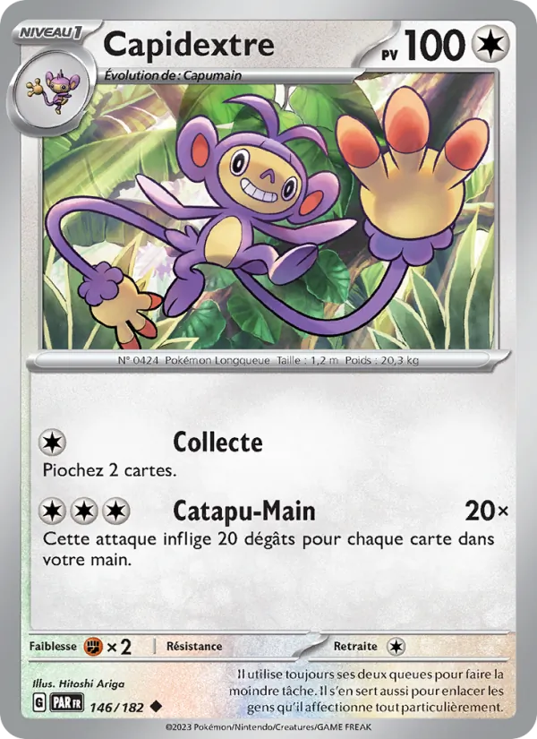 Carte Pokémon Capidextre de l'extension Faille Paradoxe