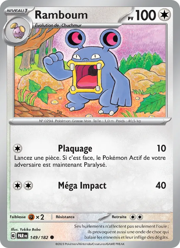 Carte Pokémon Ramboum de l'extension Faille Paradoxe