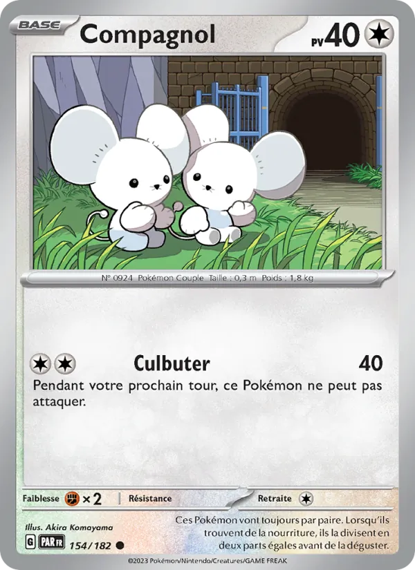 Carte Pokémon Compagnol de l'extension Faille Paradoxe
