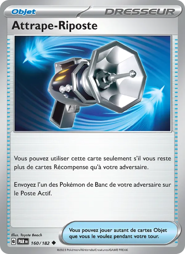 Carte Pokémon Attrape-Riposte de l'extension Faille Paradoxe