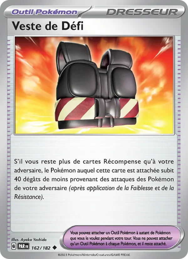 Carte Pokémon Veste de Défi de l'extension Faille Paradoxe