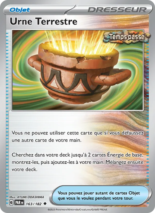 Carte Pokémon Urne Terrestre de l'extension Faille Paradoxe