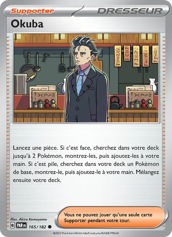 Carte Pokémon Okuba de l'extension Faille Paradoxe