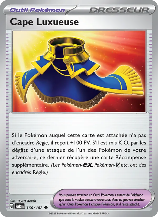 Carte Pokémon Cape Luxueuse de l'extension Faille Paradoxe