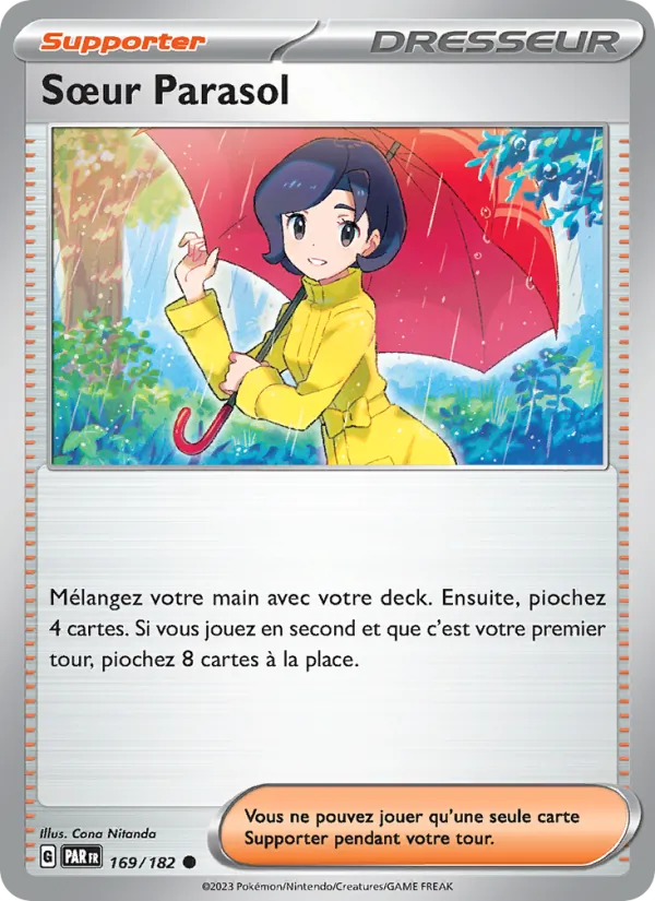 Carte Pokémon Sœur Parasol de l'extension Faille Paradoxe