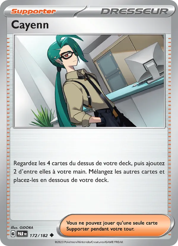 Carte Pokémon Cayenn de l'extension Faille Paradoxe