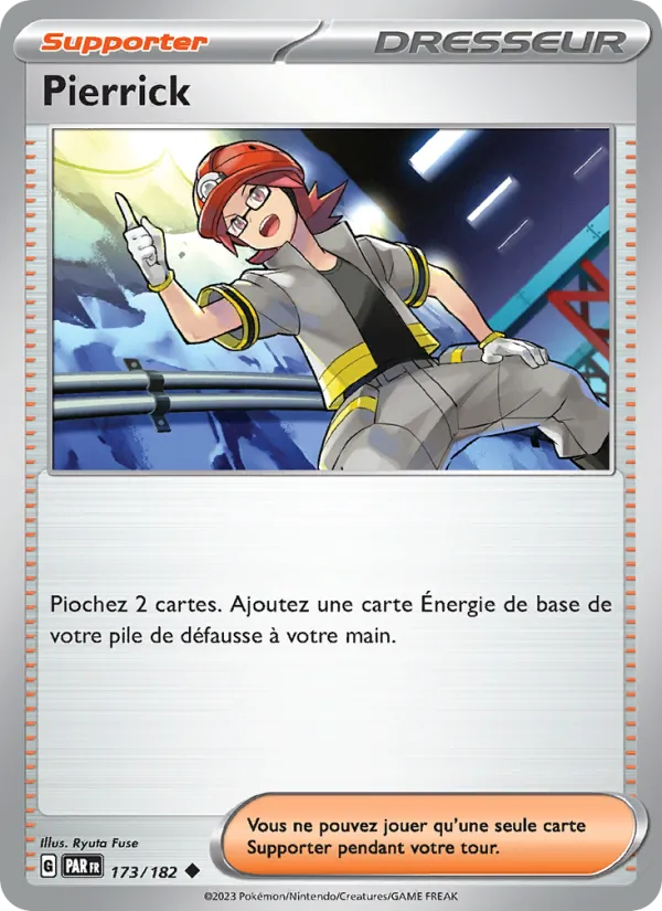 Carte Pokémon Pierrick de l'extension Faille Paradoxe