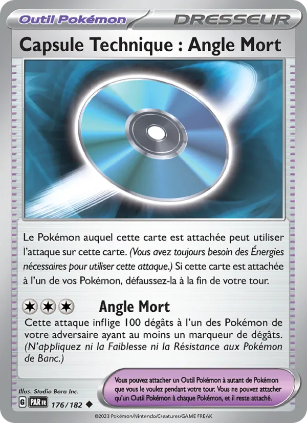 Carte Pokémon Capsule Technique : Angle Mort de l'extension Faille Paradoxe