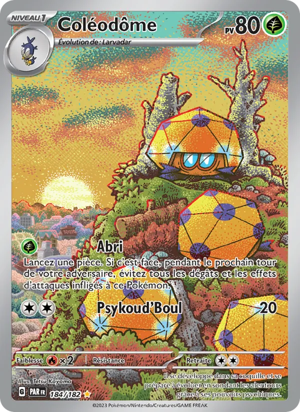 Carte Pokémon Coléodôme de l'extension Faille Paradoxe