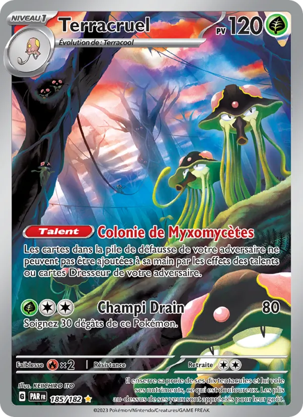 Carte Pokémon Terracruel de l'extension Faille Paradoxe