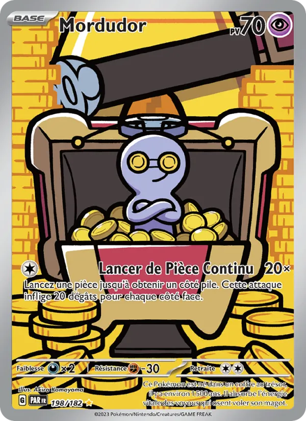 Carte Pokémon Mordudor de l'extension Faille Paradoxe