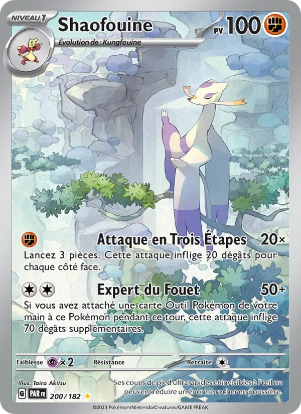 Carte Pokémon Shaofouine de l'extension Faille Paradoxe