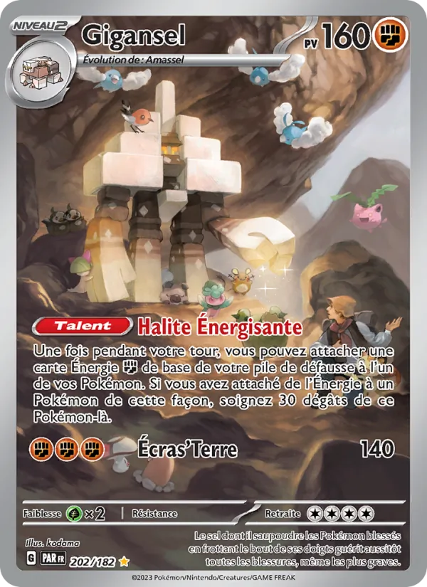 Carte Pokémon Gigansel de l'extension Faille Paradoxe