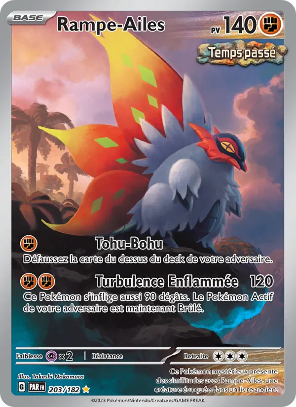 Carte Pokémon Rampe-Ailes de l'extension Faille Paradoxe