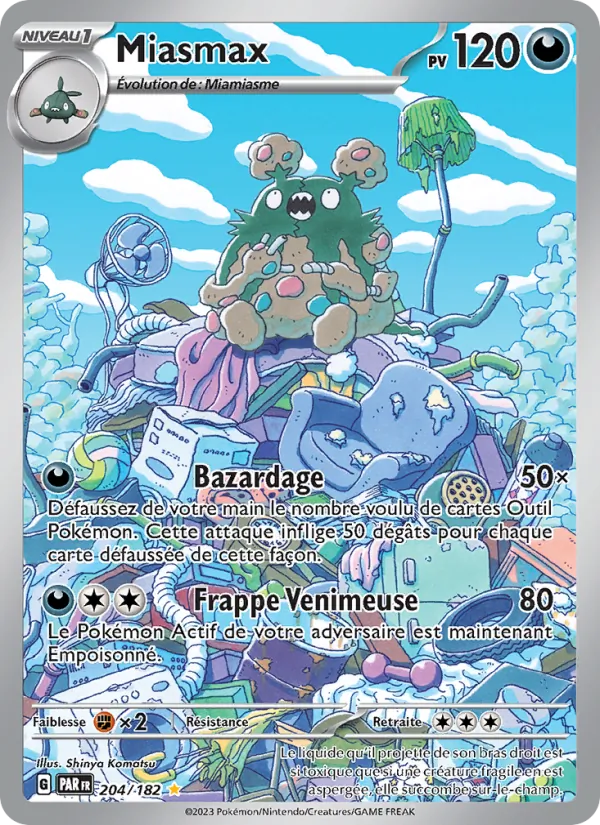 Carte Pokémon Miasmax de l'extension Faille Paradoxe