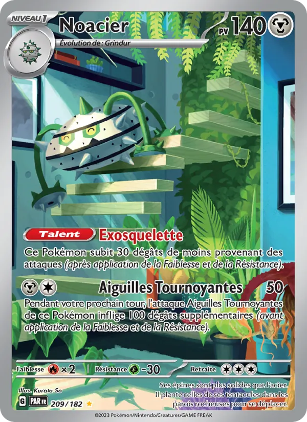 Carte Pokémon Noacier de l'extension Faille Paradoxe