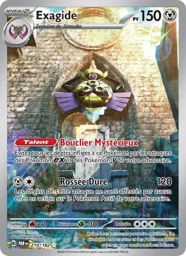 Carte Pokémon Exagide de l'extension Faille Paradoxe