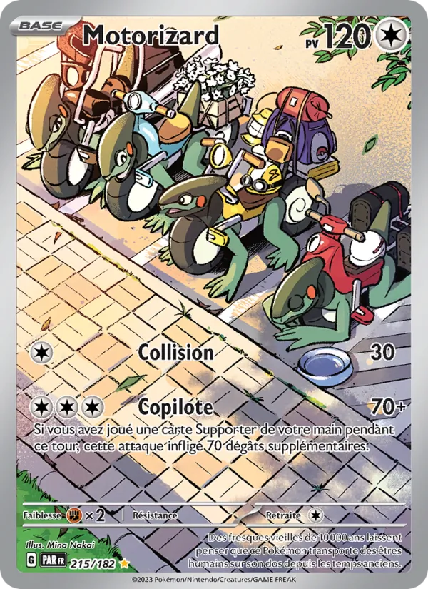 Carte Pokémon Motorizard de l'extension Faille Paradoxe