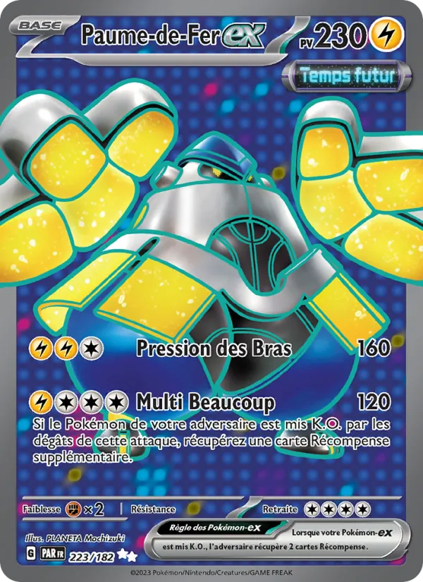 Carte Pokémon Paume-de-Fer-ex de l'extension Faille Paradoxe
