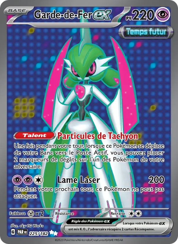 Carte Pokémon Garde-de-Fer-ex de l'extension Faille Paradoxe