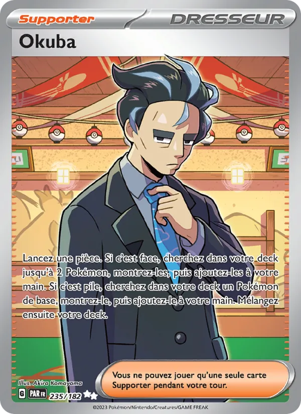 Carte Pokémon Okuba de l'extension Faille Paradoxe