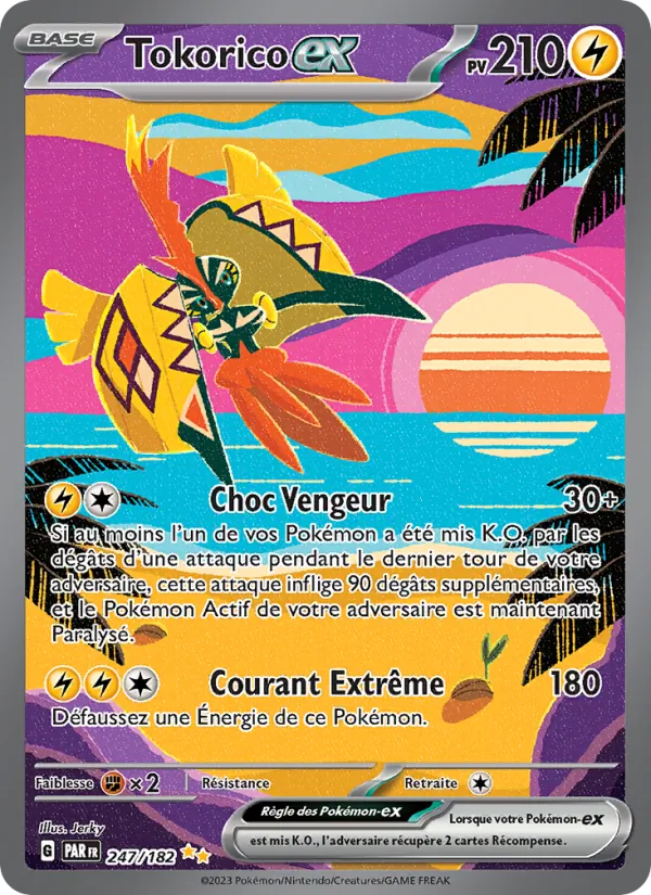 Carte Pokémon Tokorico-ex de l'extension Faille Paradoxe