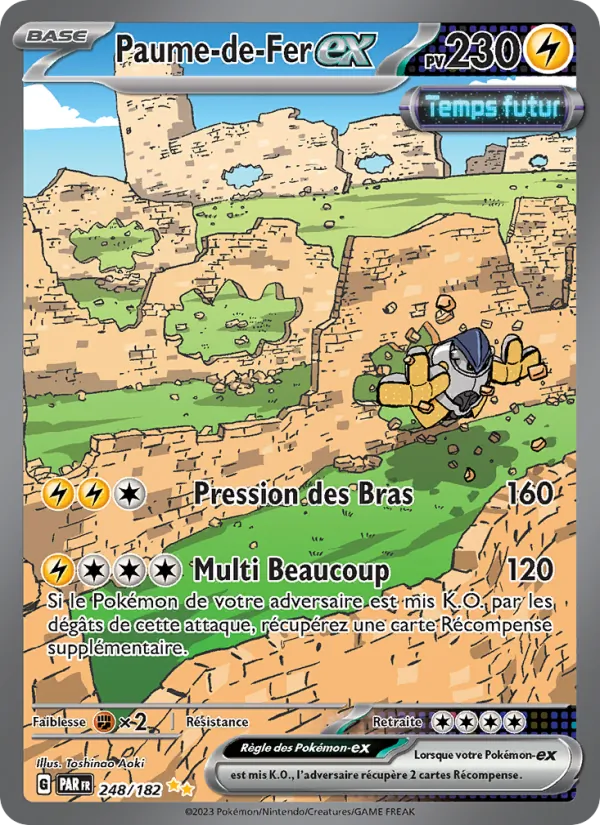 Carte Pokémon Paume-de-Fer-ex de l'extension Faille Paradoxe