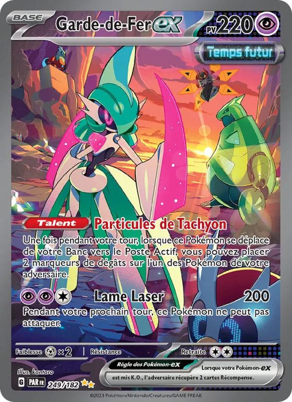Carte Pokémon Garde-de-Fer-ex de l'extension Faille Paradoxe