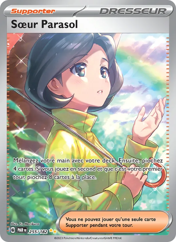 Carte Pokémon Sœur Parasol de l'extension Faille Paradoxe