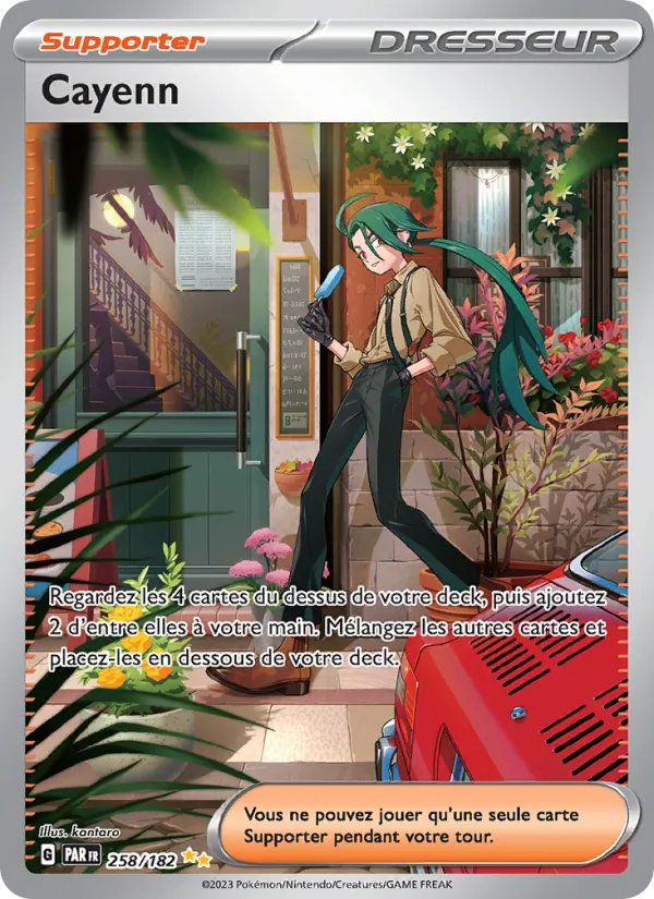 Carte Pokémon Cayenn de l'extension Faille Paradoxe