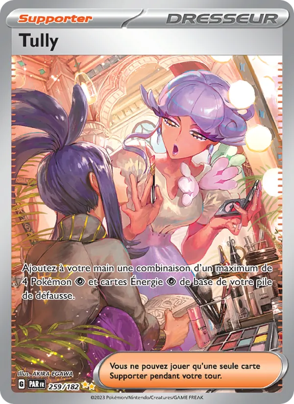 Carte Pokémon Tully de l'extension Faille Paradoxe