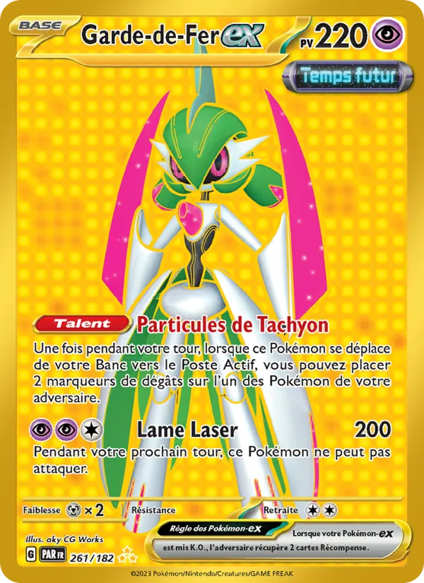 Carte Pokémon Garde-de-Fer-ex de l'extension Faille Paradoxe