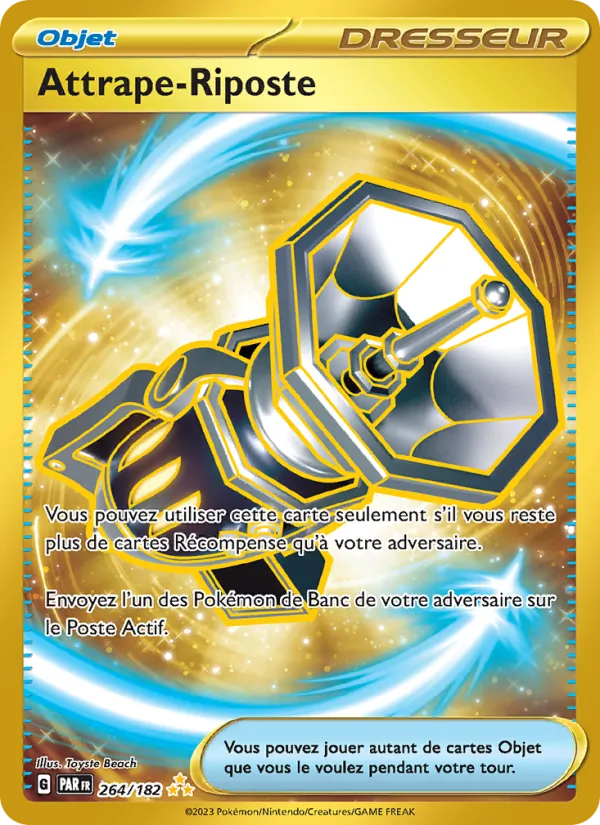 Carte Pokémon Attrape-Riposte de l'extension Faille Paradoxe