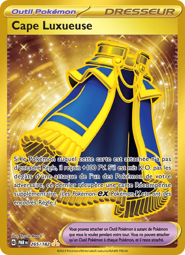 Carte Pokémon Cape Luxueuse de l'extension Faille Paradoxe